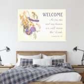 Florida Scrub Jay Birds und Verse Doormat Leinwanddruck (Insitu (Schlafzimmer))