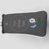 Florida Scrub Jay Monogram Wappen Golf Headcover (Vorderseite)