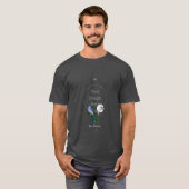 Florida Scrub Jay Monogram Wappen T-Shirt (Vorne ganz)