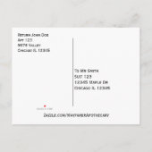 Florida Scrub Jay Wiedersehen Monogram Foto Einladungspostkarte (Rückseite)