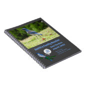 Florida Scrub Jay Wiedersehen Monogram Foto Notizblock (Rechte Seite)