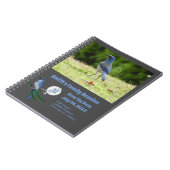 Florida Scrub Jay Wiedersehen Monogram Foto Notizblock (Linke Seite)