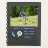 Florida Scrub Jay Wiedersehen Monogram Foto Planer (Vorderseite)