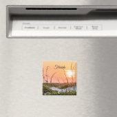 Florida Sea Oats Sunrise Magnet (In Situ (Geschirrspüler))