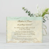 Florida Sea Turtle Moderner Küstenstrand Save The Date (Stehend Vorderseite)