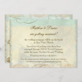 Florida Sea Turtle Moderner Küstenstrand Save The Date (Vorne/Hinten)