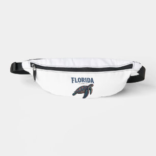 Florida Sea Turtle Vintage Engraving Grafik_1 Bauchtasche