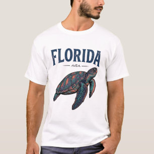 Florida Sea Turtle Vintage Engraving Grafik_1 T-Shirt