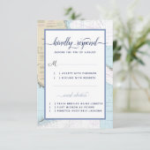 #Florida Semi-formale #Nautical Wedding / Event RSVP Karte (Stehend Vorderseite)