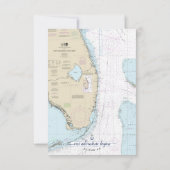 #Florida Semi-formale #Nautical Wedding / Event RSVP Karte (Rückseite)