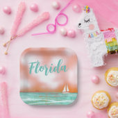 Florida Set Sail Pappteller (Party)