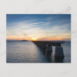 Florida - Seven Mile Bridge bei Sonnenuntergang Po Postkarte