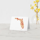 Florida Shaped Staat Name Word Art Yellow and Red Karte (Gelbe Blume)