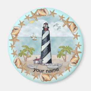 Florida Shells Leuchtturm Magnet