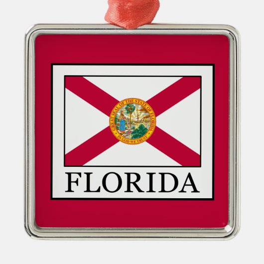 Florida Silbernes Ornament (Vorne)