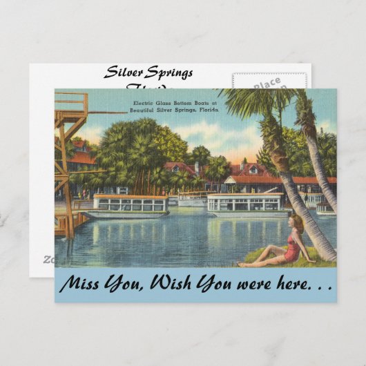 Florida, Silberringe Postkarte (Vorne/Hinten)