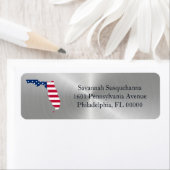 Florida Silver Staat American Flag Patriotic (Insitu)