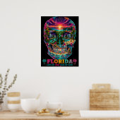 Florida-Skull-Kunstposter - State of Mind Poster (Küche)