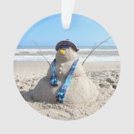 Florida Snowman - Acrylschmuck Ornament