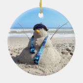 Florida Snowman Keramik Ornament (Hinten)