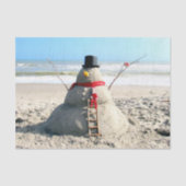 Florida Snowman - Skulptur - Gewebepapier Seidenpapier (Vorderseite)