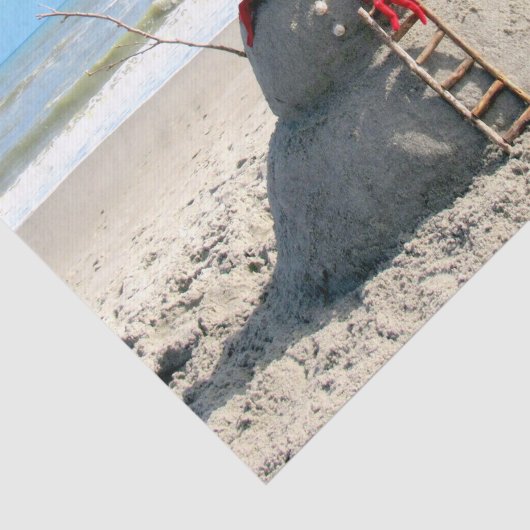 Florida Snowman - Skulptur - Gewebepapier Seidenpapier (Ausschnitt)