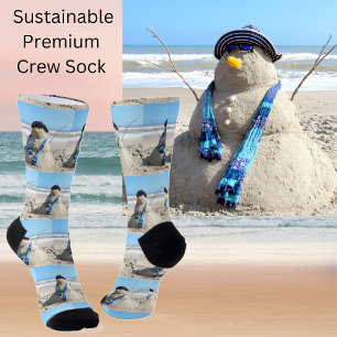 Florida Snowman - Strandskulptur Premium Socken
