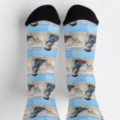 Florida Snowman - Strandskulptur Premium Socken (Oben)