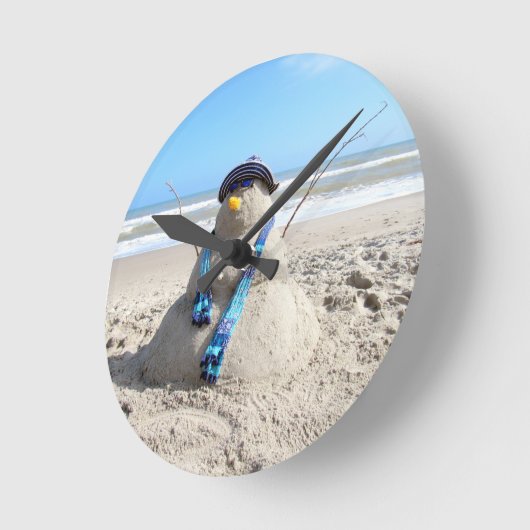 Florida "Snowman" Uhr - Strand, Skulptur (Winkel)