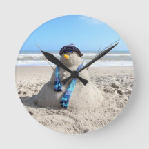 Florida "Snowman" Uhr - Strand, Skulptur