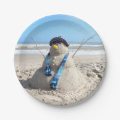 Florida Snowman - Winter Party - PapierTeller (Vorderseite)