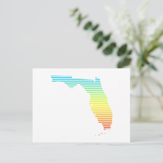 Florida Sommerflut Postkarte (Stehend Vorderseite)