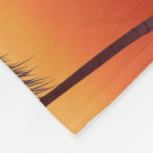 Florida-Sonnenuntergang - Editable Illustration Fleecedecke (Ecke)