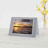 Florida-Sonnenuntergang-Geburtstag Karte (Gelbe Blume)