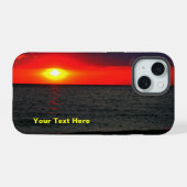 Florida-Sonnenuntergang iPhone 15 Hülle (Rückseite (Horizontal))