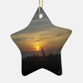 Florida-Sonnenuntergang Keramik Ornament (Links)
