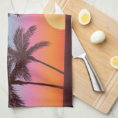 Florida-Sonnenuntergang Küchentuch (Viertel Falte)