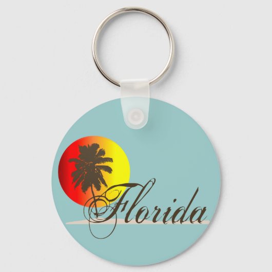 Florida-Sonnenuntergang Schlüsselanhänger (Vorderseite)