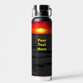 Florida-Sonnenuntergang Trinkflasche (Rückseite)
