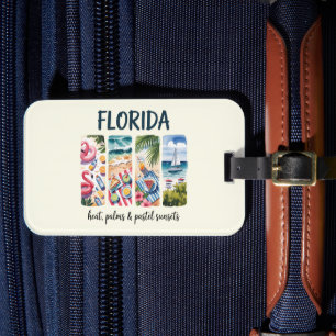 Florida - Sonnenuntergänge mit Hitze, Palmen und P Gepäckanhänger