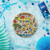 Florida-Souvenir-Papierteller Pappteller (Party)