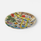 Florida-Souvenir-Papierteller Pappteller (Schrägansicht)