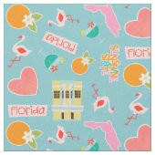 Florida-Spaß-Muster Stoff (Nahaufnahme)
