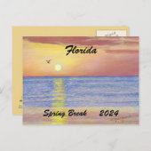 FLORIDA SPRING BREAK 2024 POSTKARTE (Vorne/Hinten)