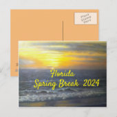 "FLORIDA SPRING BREAK POSTCARD 2024 POSTKARTE (Vorne/Hinten)