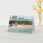 Florida Spring Break Vacacation Card Karte (Gelbe Blume)