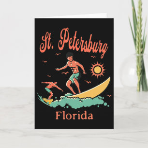 Florida St. Petersburg Fl Surfer Surfen Strand Fis Karte