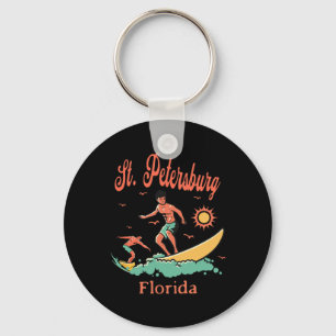 Florida St. Petersburg Fl Surfer Surfen Strand Fis Schlüsselanhänger