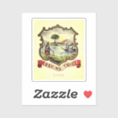 Florida-Staat (1876) Aufkleber (Blatt)