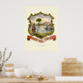 Florida-Staat (1876) Poster (Küche)